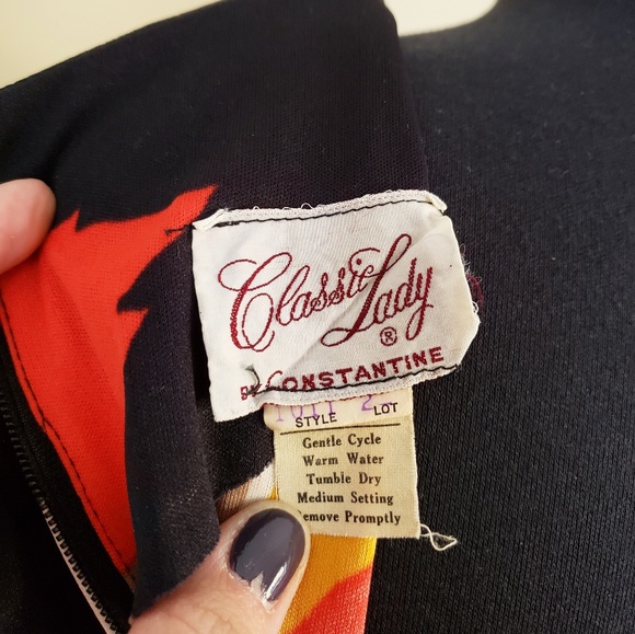 Vtg 1960s "Classic Lady by Constantine" Maxi Dress - Picture 2 of 8